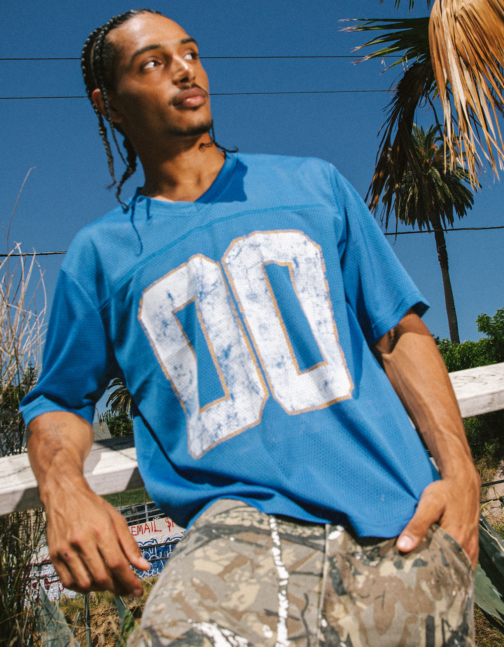 RSQ Mesh Boxy Football Jersey - BLUE | Tillys